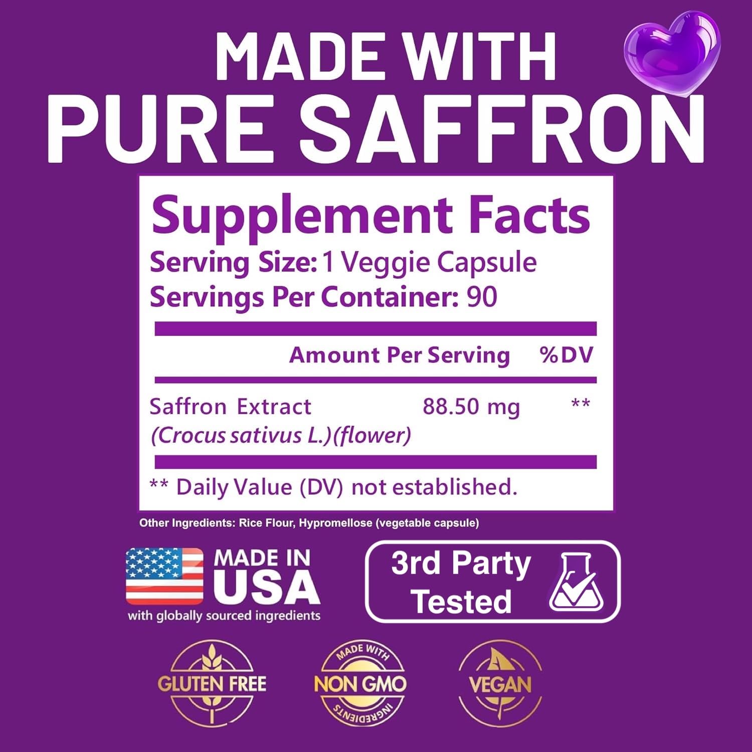 Kwala Nutrition Saffron Mood & Focus Supplement | Calm Focus


