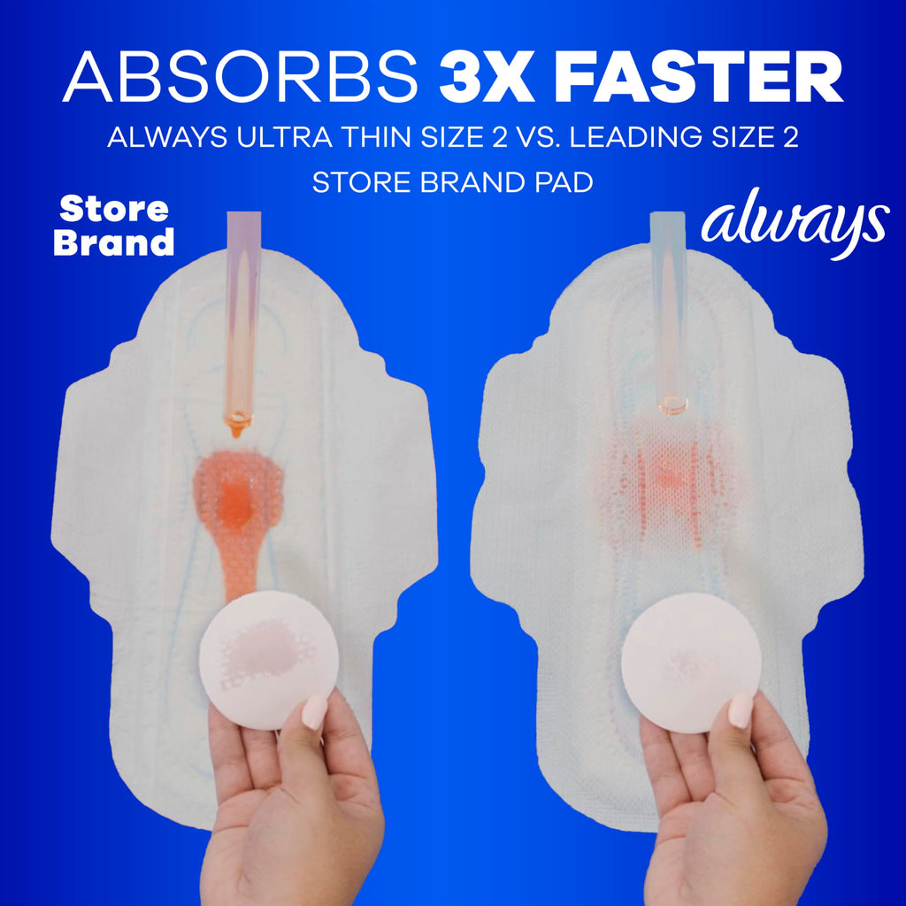 Always Ultra Thin Pads with Wings Leak-Free Protection

