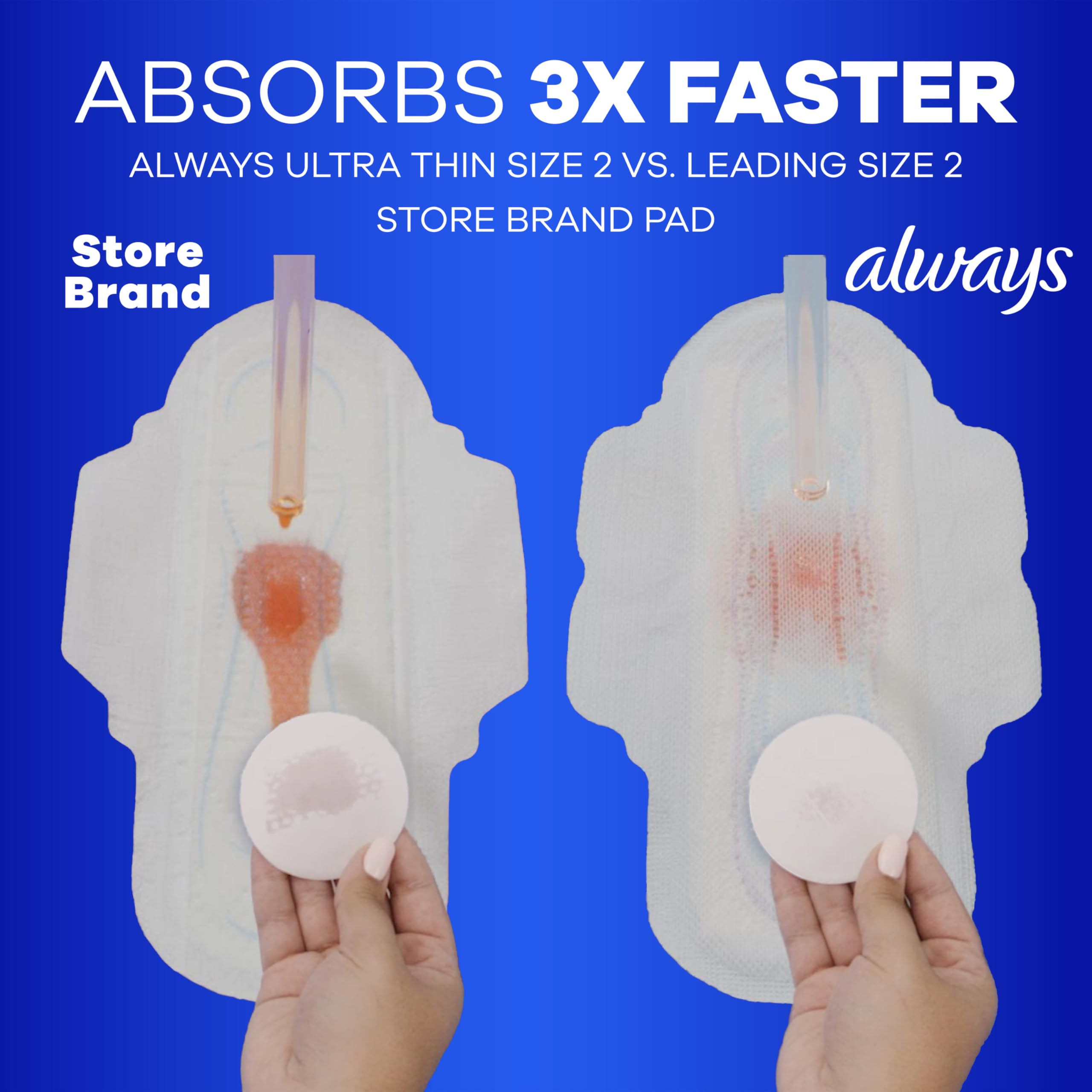 Always Ultra Thin Pads with Wings Leak-Free Protection

