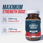 BioActive Vitamin B12 5000 mcg - 3 BioActive Forms

