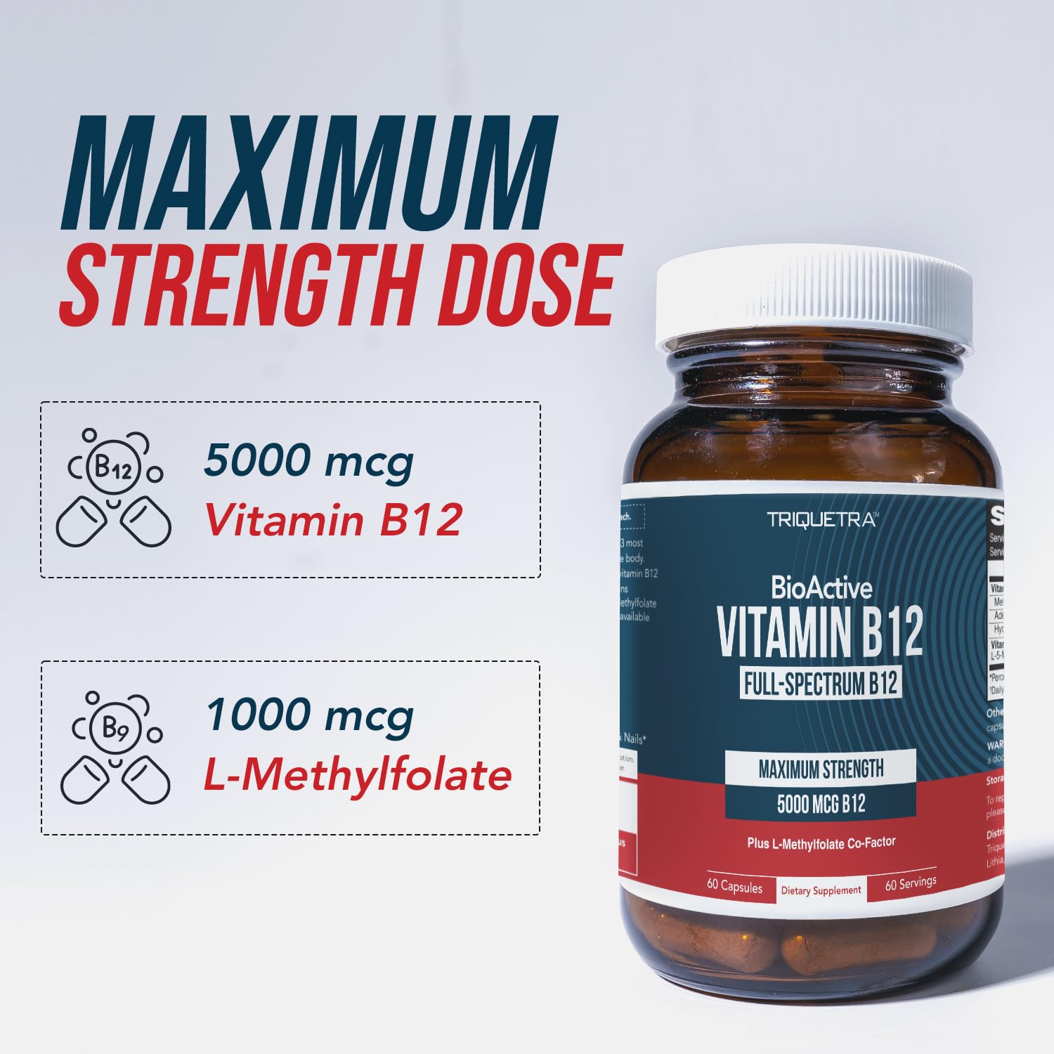 BioActive Vitamin B12 5000 mcg - 3 BioActive Forms

