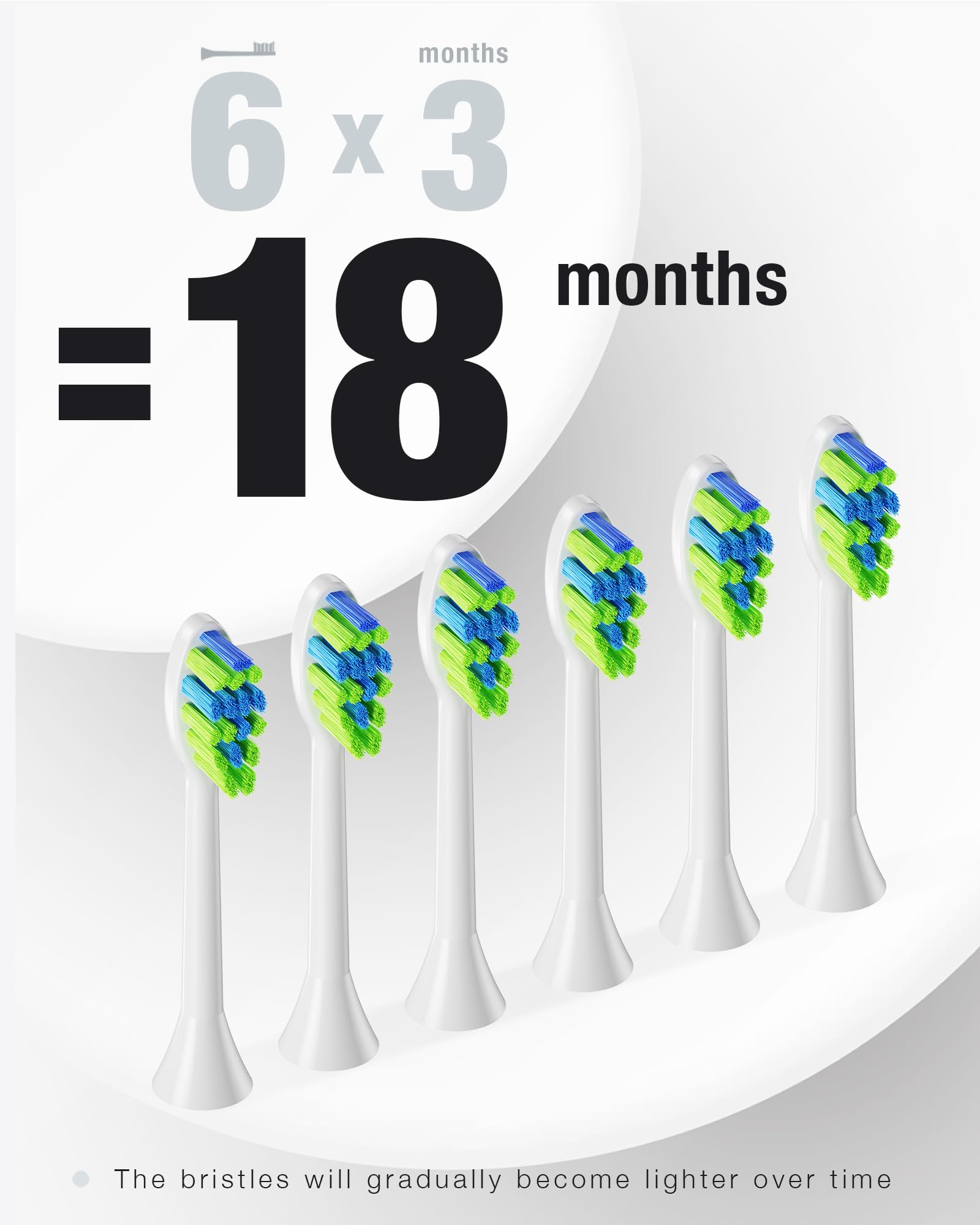 7AM2M Sonic Electric Toothbrush with 6 Heads - 5 Modes

