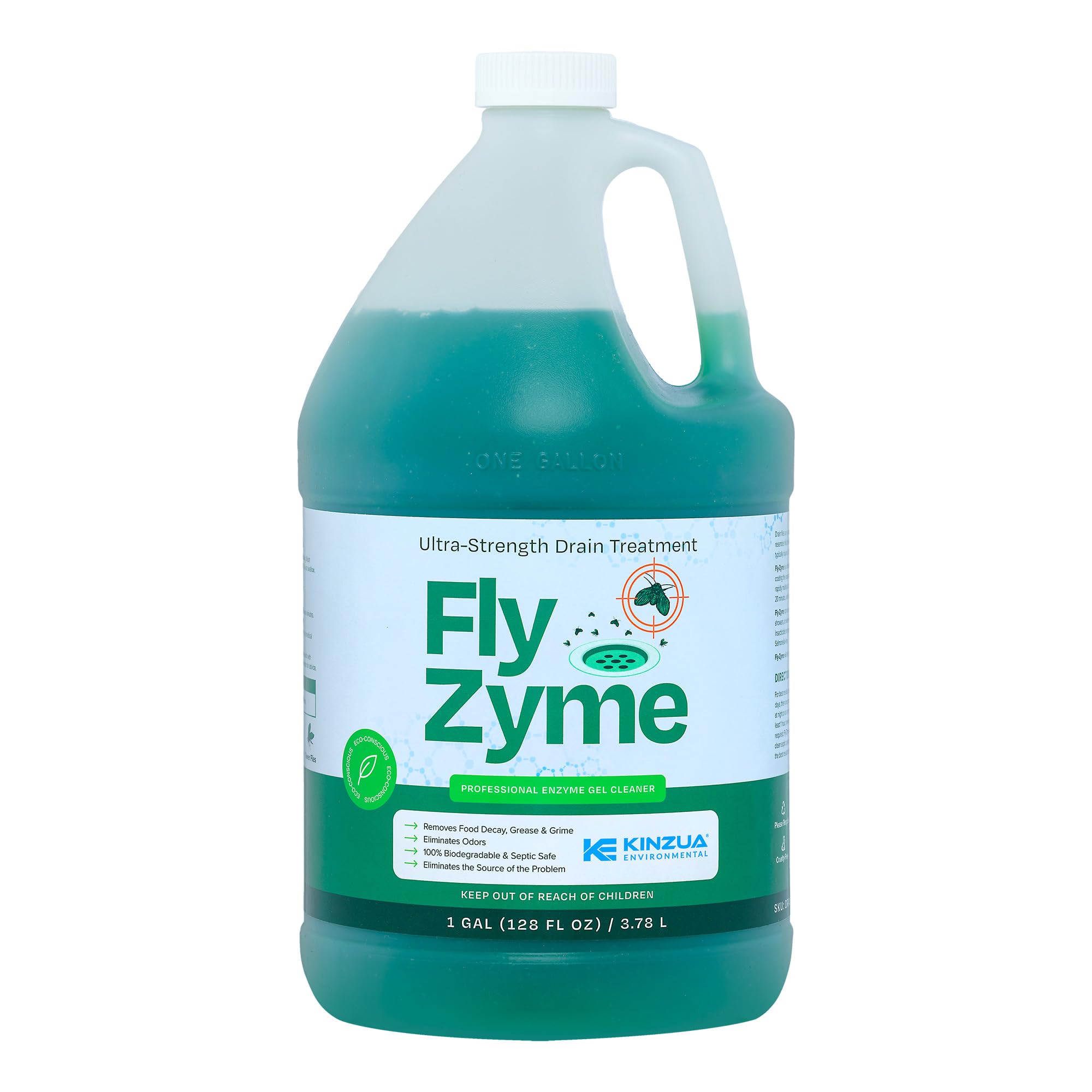 Fly-Zyme Enzyme Drain Cleaner Gel for Pipes & Fruit Flies

