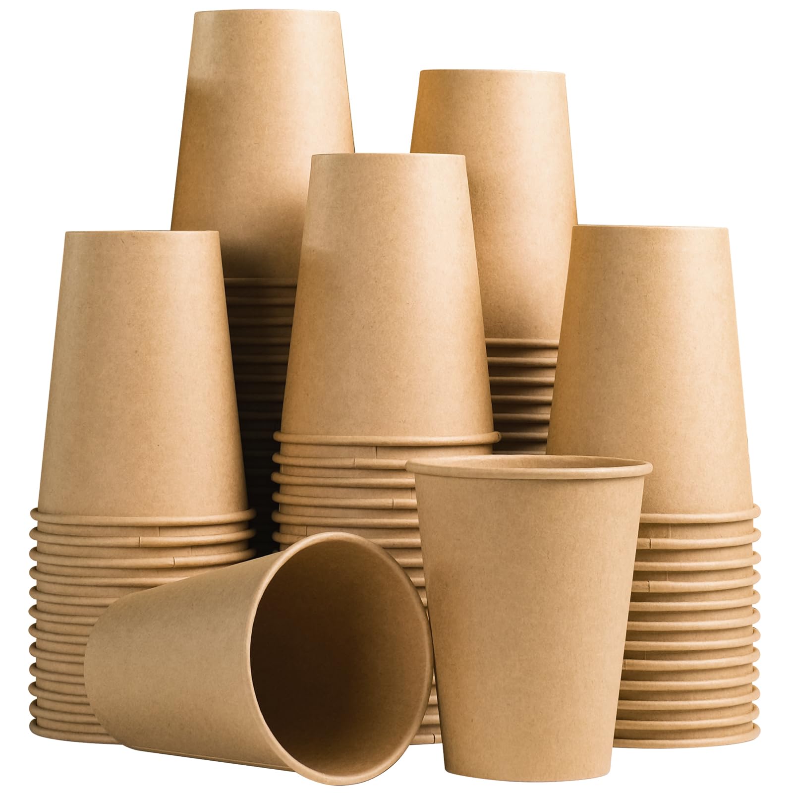 Lamosi Kraft Paper Cups - Unbleached Disposable Cups