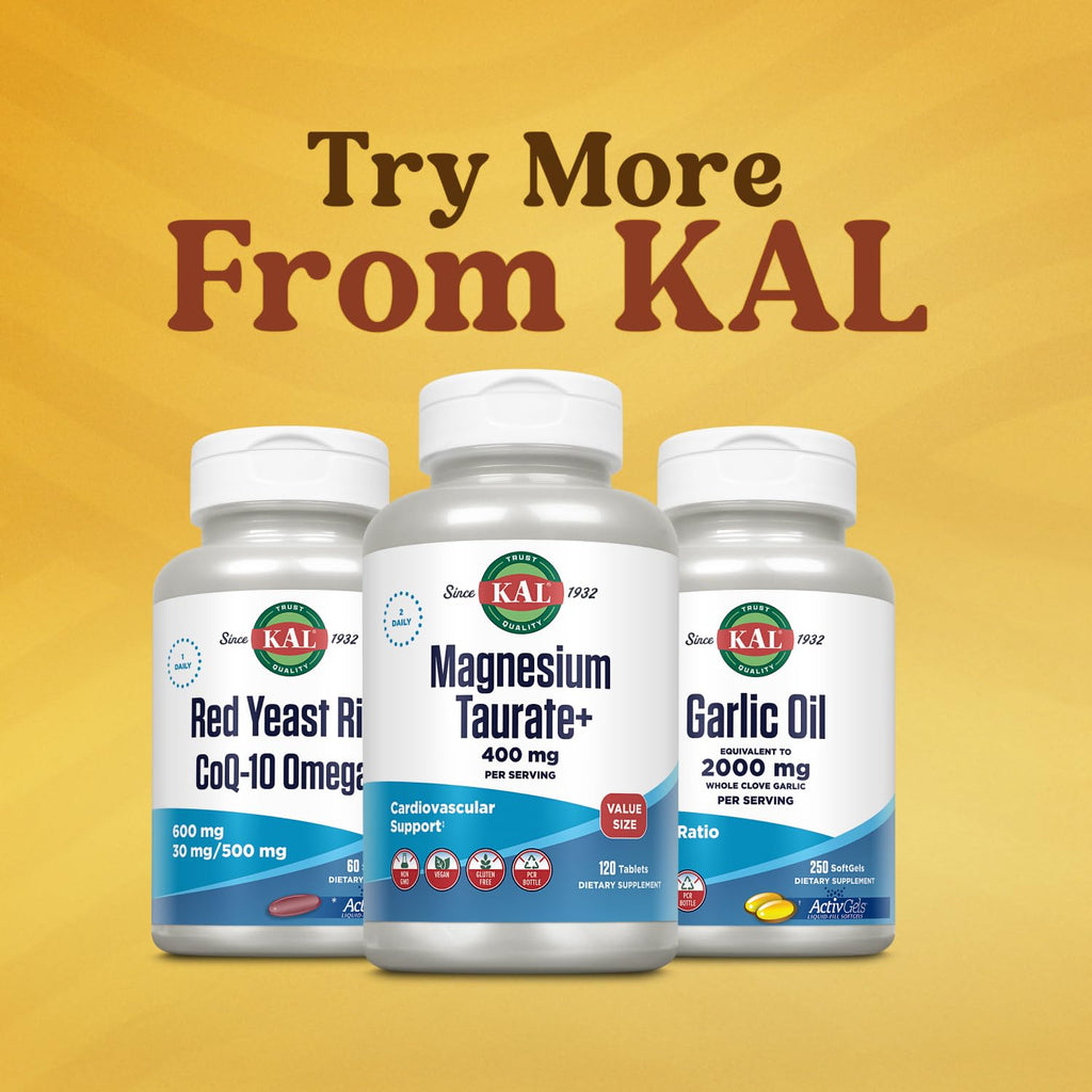 KAL Magnesium Taurate with Vitamin B6 - Chelated Magnesium

