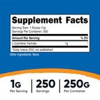 Nutricost L-Carnitine Tartrate Powder - Premium Supplement

