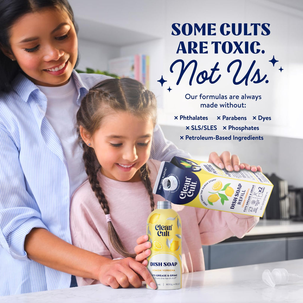 Cleancult Dish Soap Refills - Plant Based Cleaning

