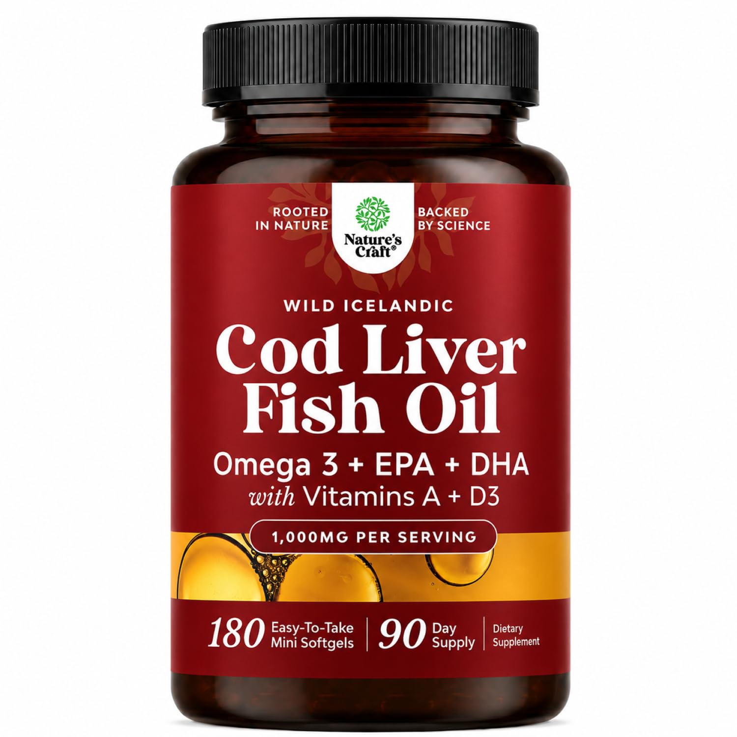 Nature's Craft Cod Liver Oil Softgels - Omega-3

