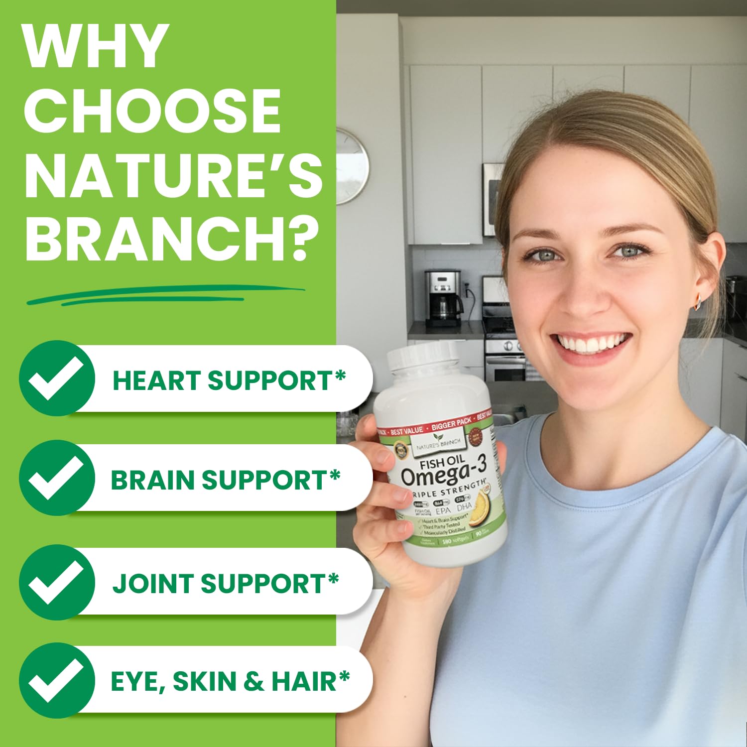 Omega-3 Fish Oil Triple Strength – Burpless Lemon

