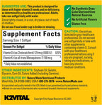 Nature Made Vitamin D3 K2 Softgels 5000 IU for Bone Health

