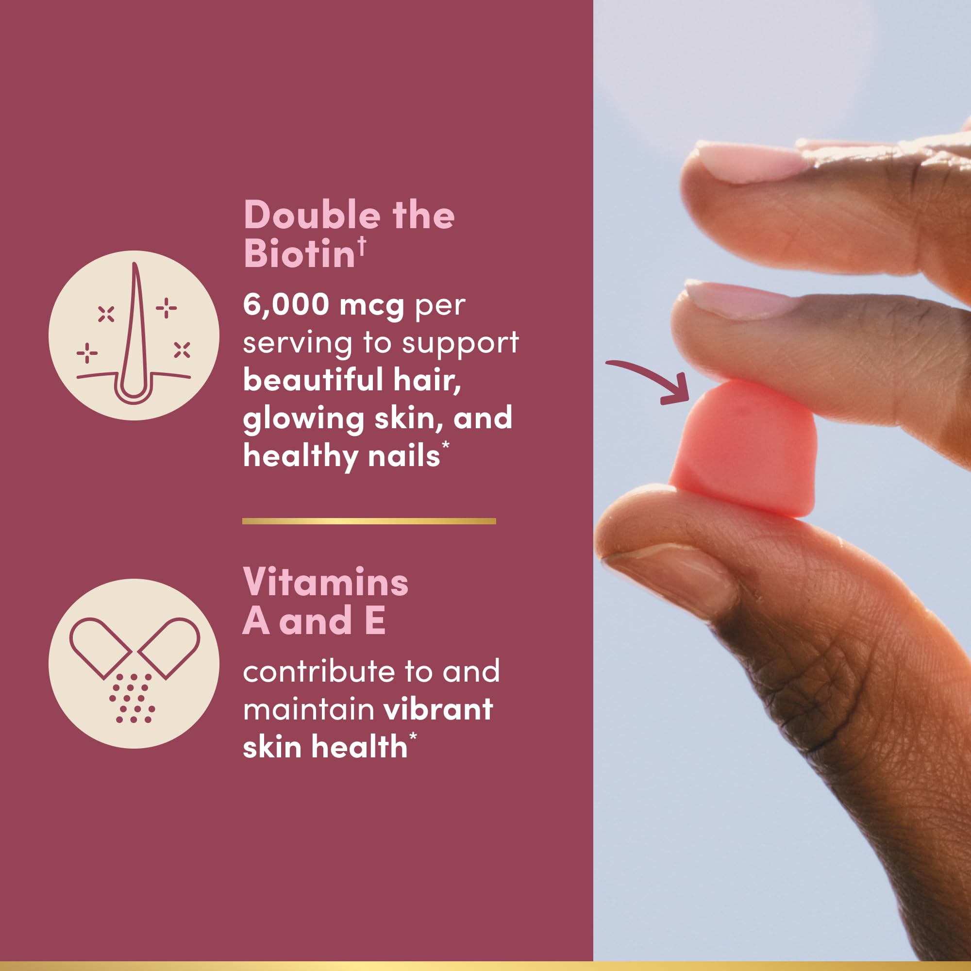 Nature’s Bounty Hair Skin Nails Gummies – Pectin Strawberry

