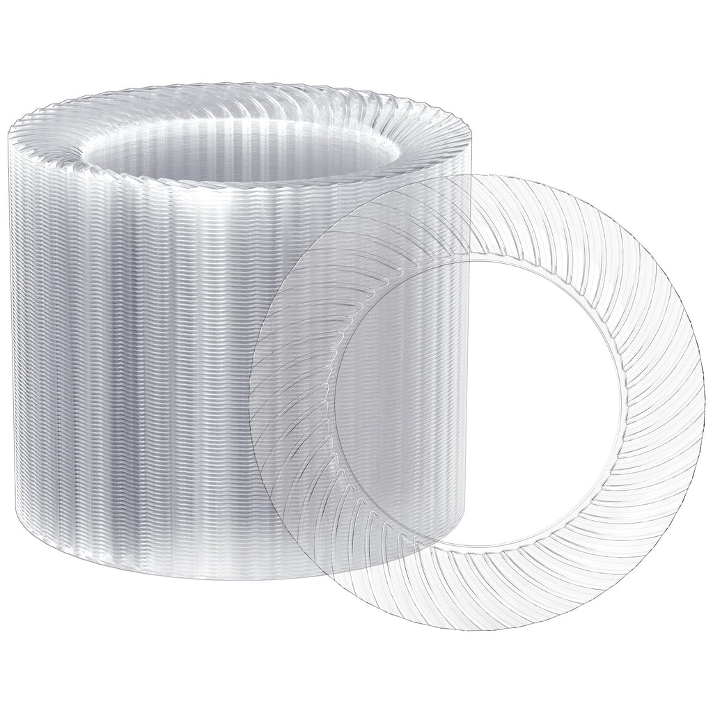 FOCUSLINE Clear Plastic Plates Heavy Duty Disposable

