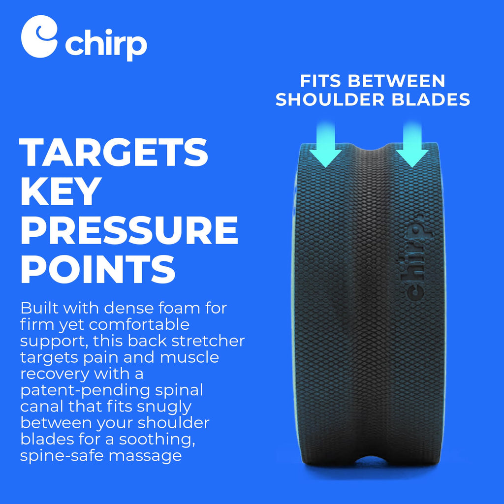 Chirp Wheel Foam Roller for Back & Neck Pain Relief

