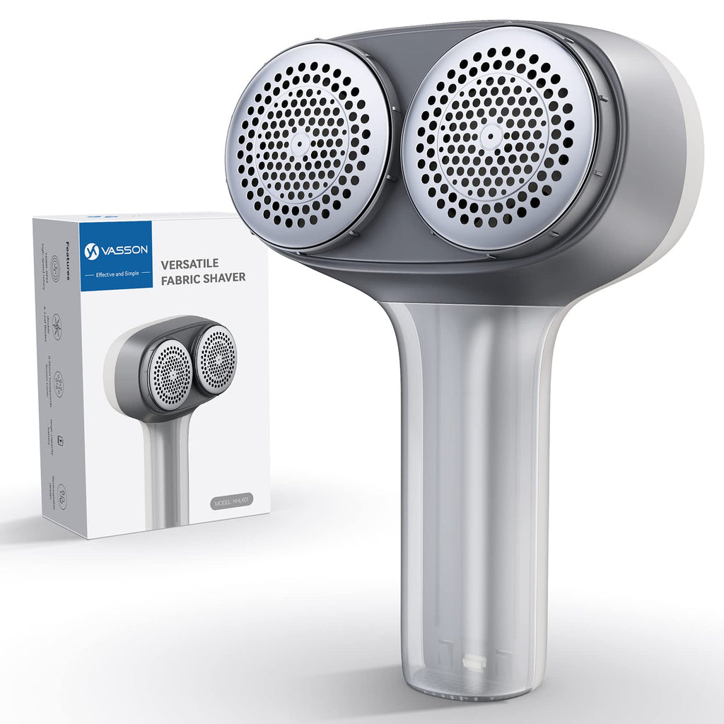 VASSON Fabric Shaver - Electric Lint Remover with Dual-Head

