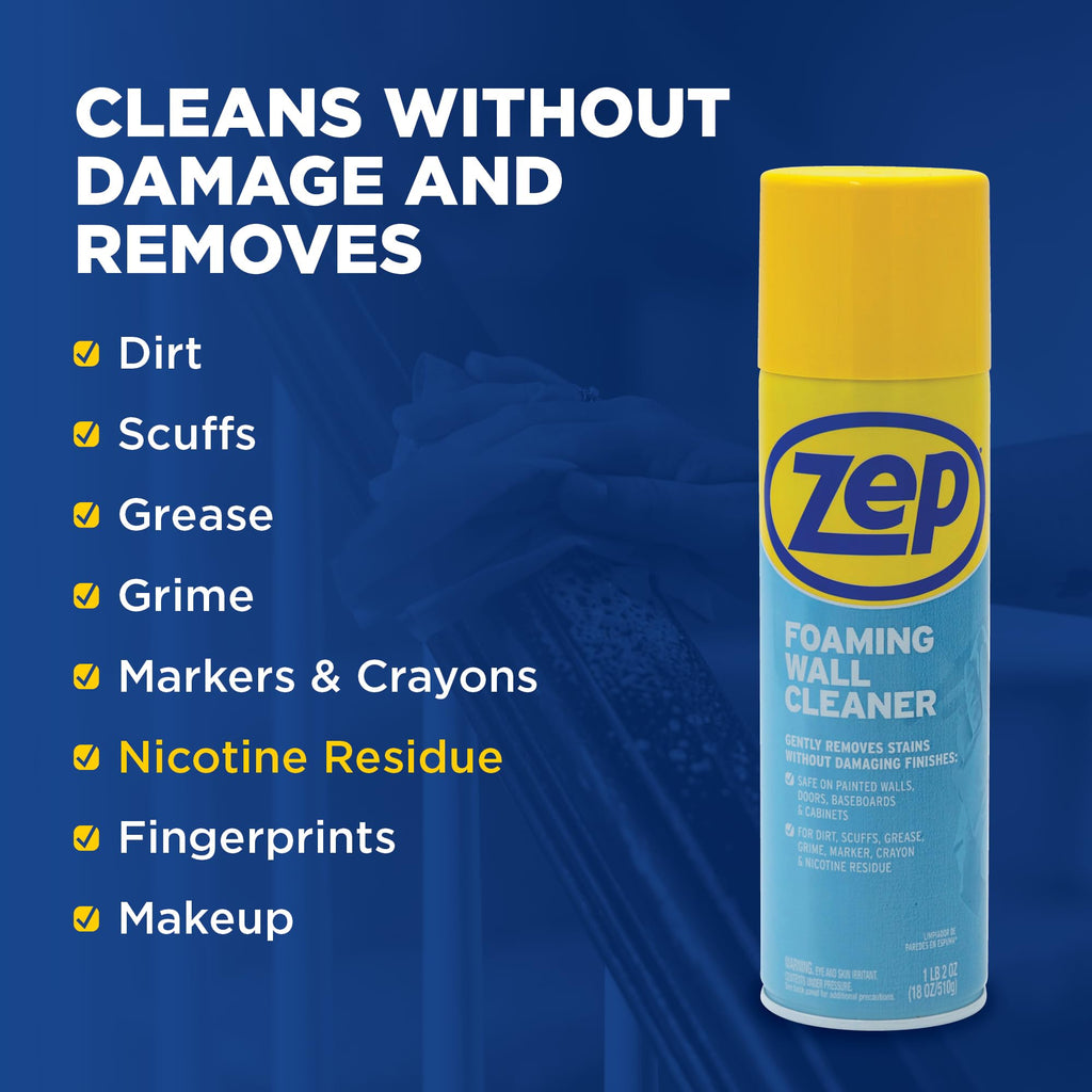 Zep Foaming Wall Cleaner | Safe on Painted Surfaces

