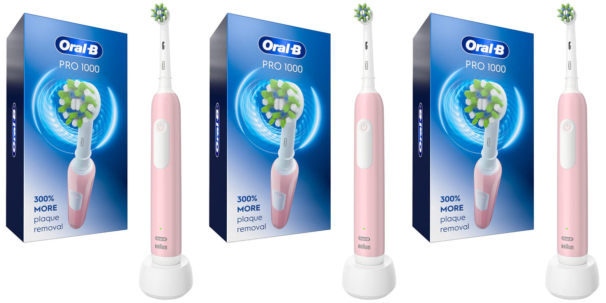 Oral-B Pro 1000 Rechargeable Electric Toothbrush Pink