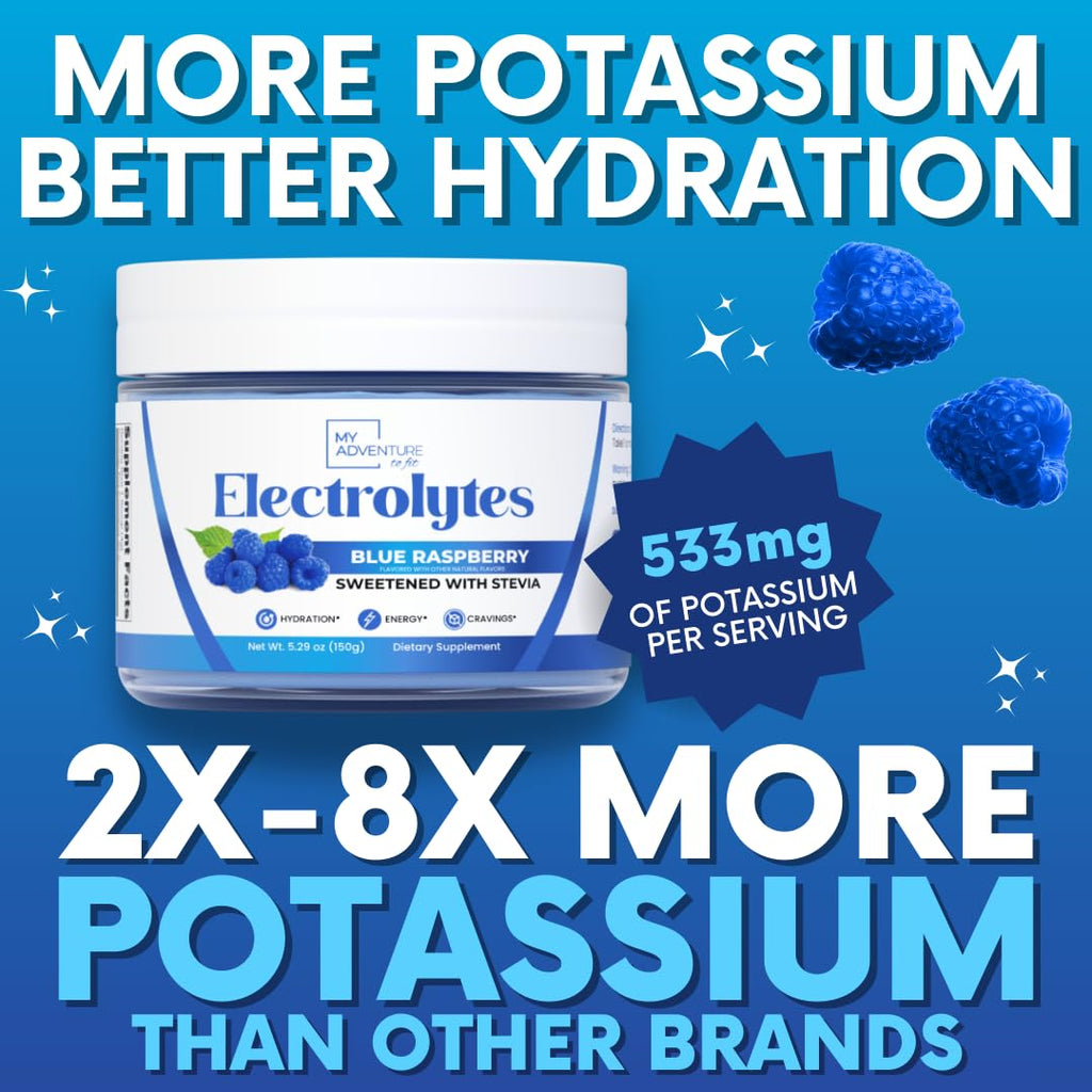 Blue Raspberry Electrolyte Powder Zero Sugar - Caffeine Free

