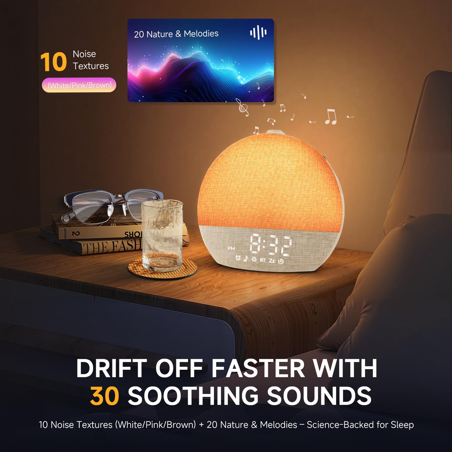 Geuuap Sunrise Alarm Clock with Sleep Sounds

