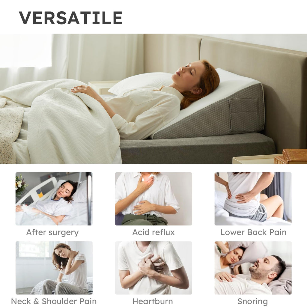 Bedluxe Wedge Pillow for Reflux Relief and Comfort

