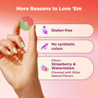 OLLY Fiber Gummy Rings Prebiotic Digestive Health Strawberry

