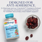 Solaray D-Mannose 1000mg CranActin Cranberry Urinary Support

