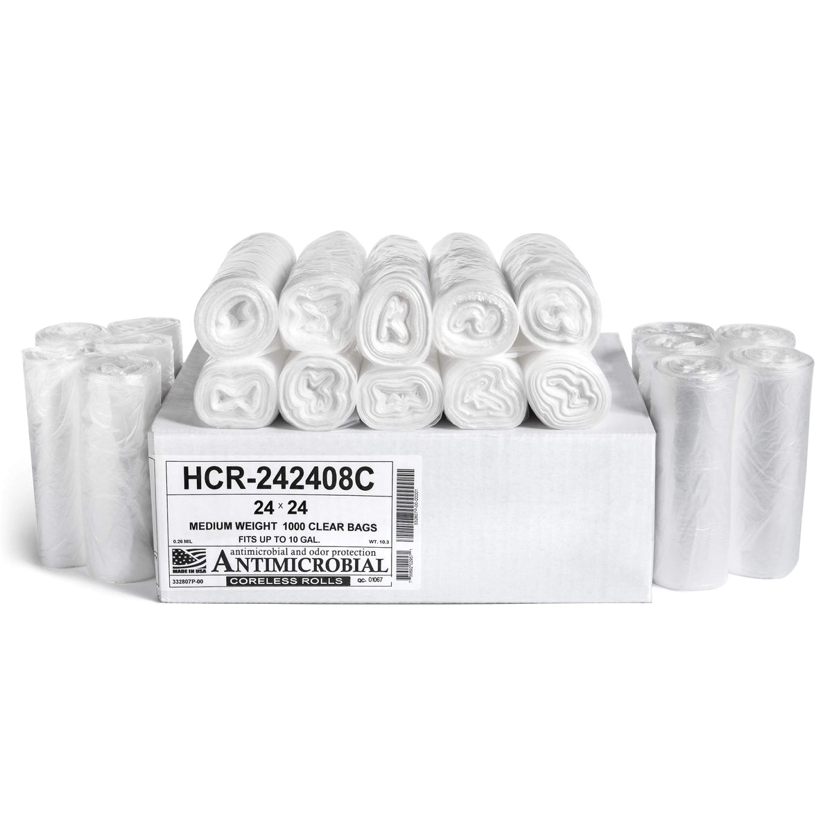 Aluf Plastics High Density Trash Bags - Heavy-Duty
