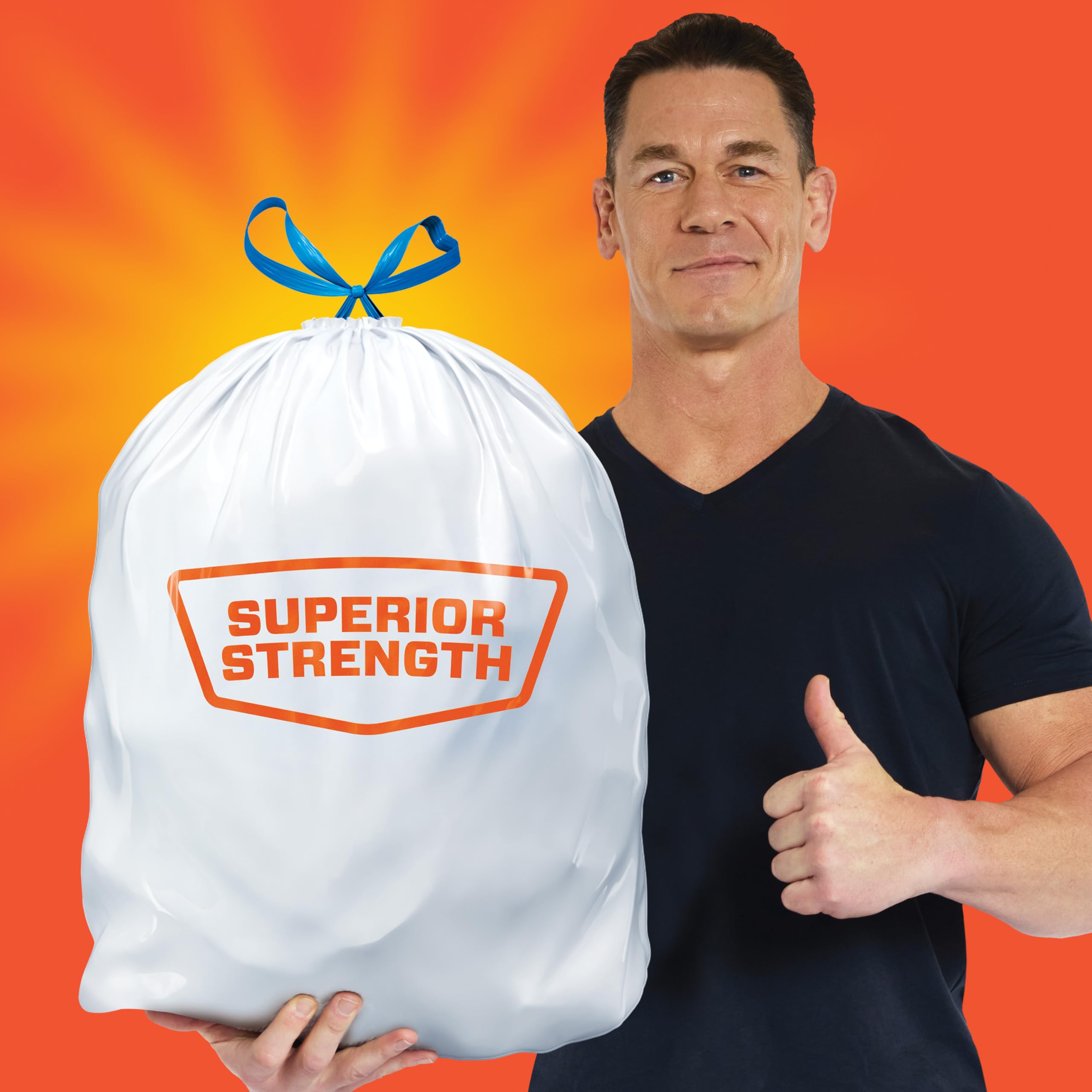 Hefty Strong 13 Gallon Trash Bags - Unscented Drawstrings

