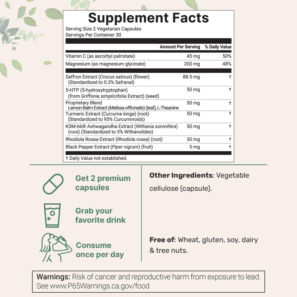 Micro Ingredients Saffron+ Advanced Supplement | Filler-Free

