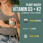 Organic Plant D3 + K2 Vitamin D3 K2 Supplement MenaQ7 MK7


