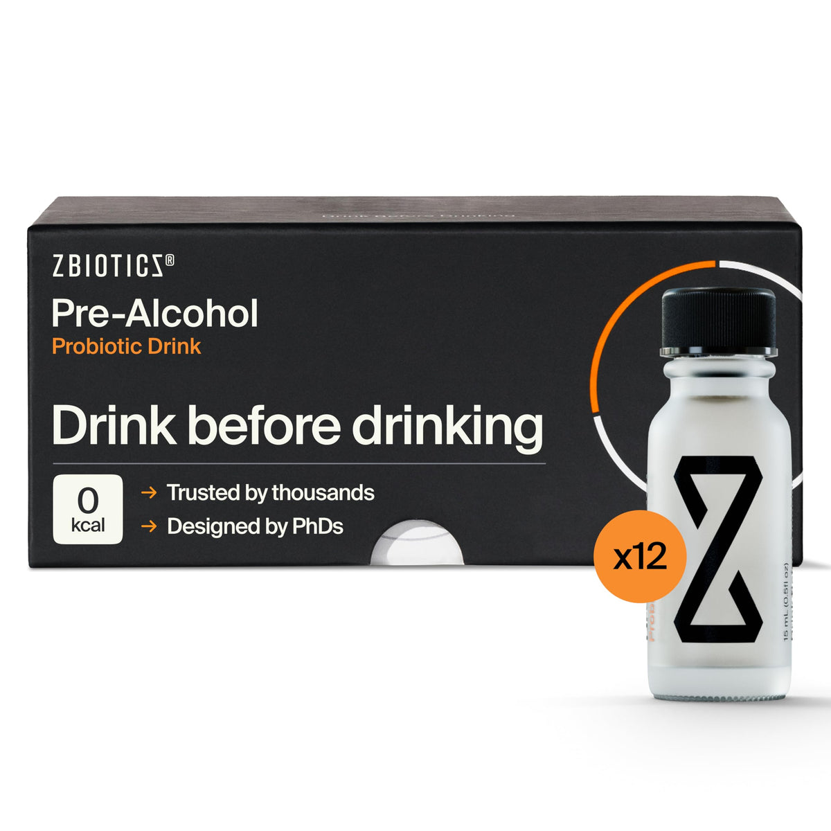 ZBiotics Pre-Alcohol Probiotic Drink for Easier Mornings