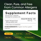 NatureBell Moringa 800 mg Capsules for Immune Support

