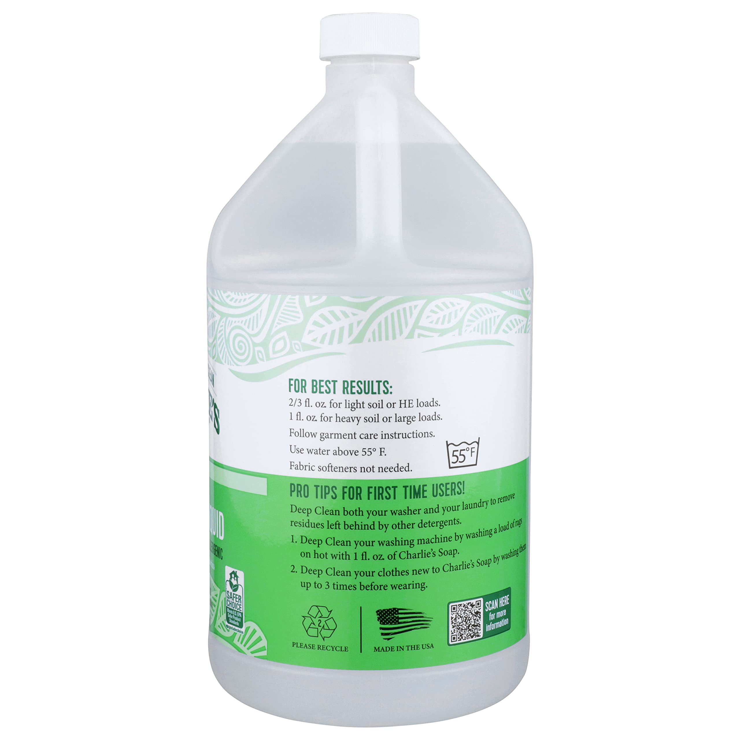Charlie's Soap Laundry Liquid - Hypoallergenic

