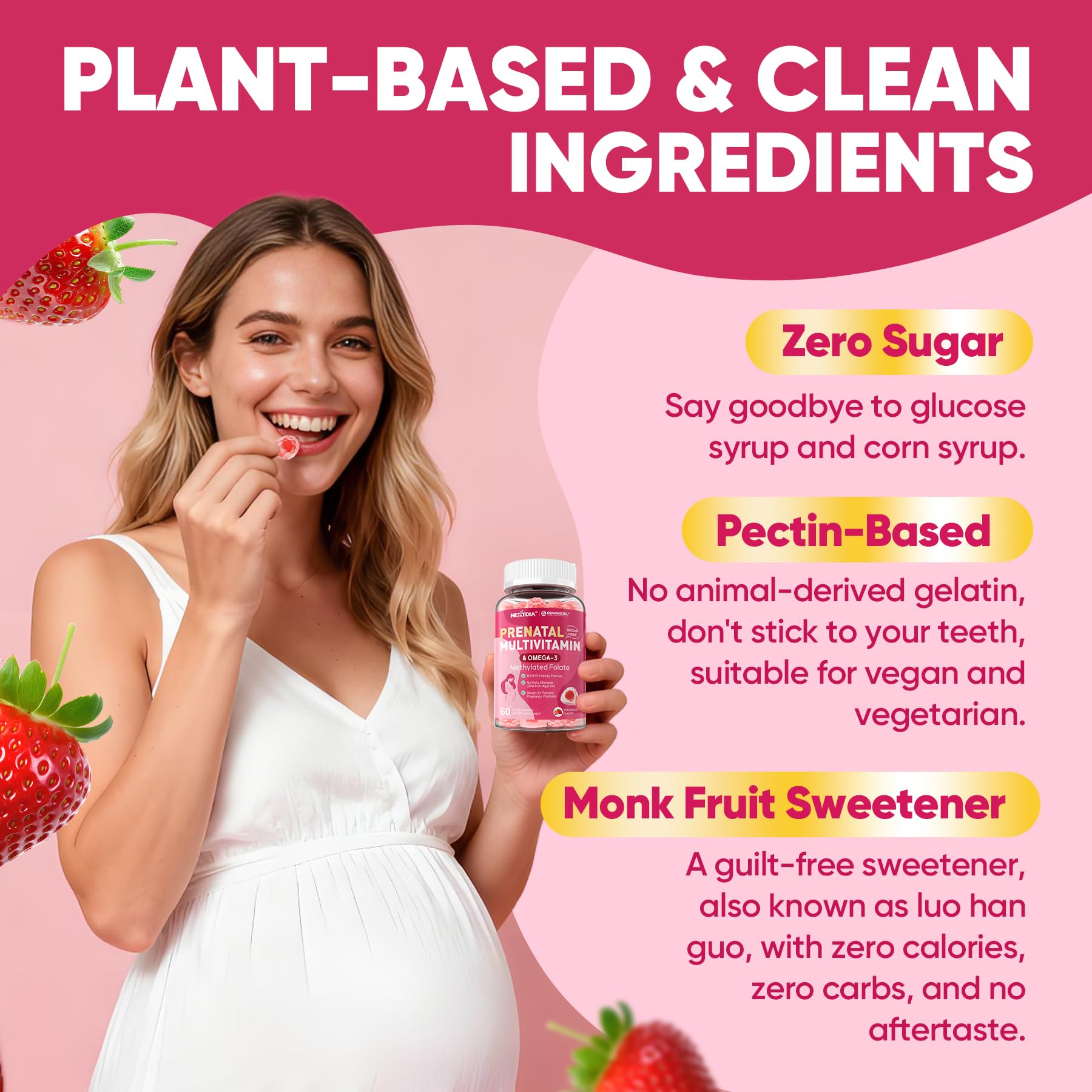 Prenatal Vitamins Gummies for Women with Methylfolate & DHA

