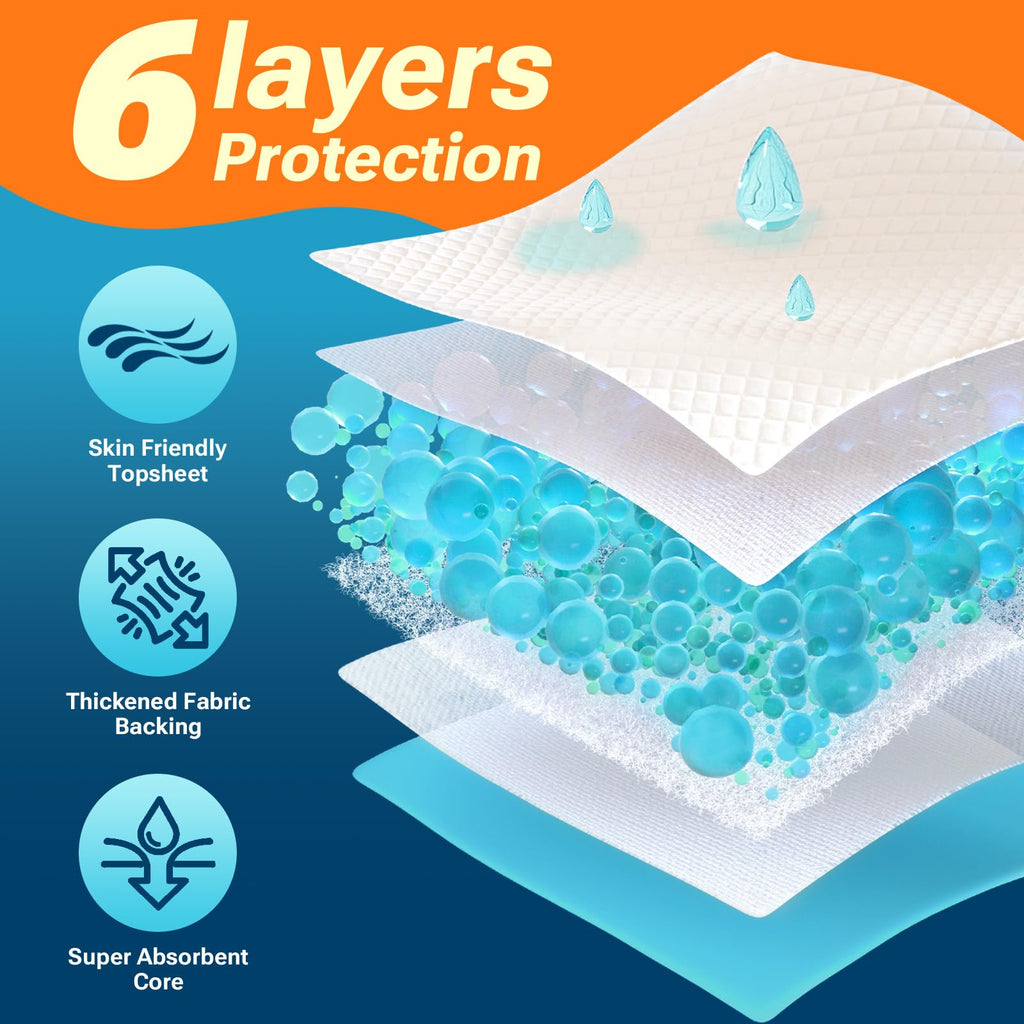 CLEAN SPACES Disposable Bed Pads Ultra-Absorbent

