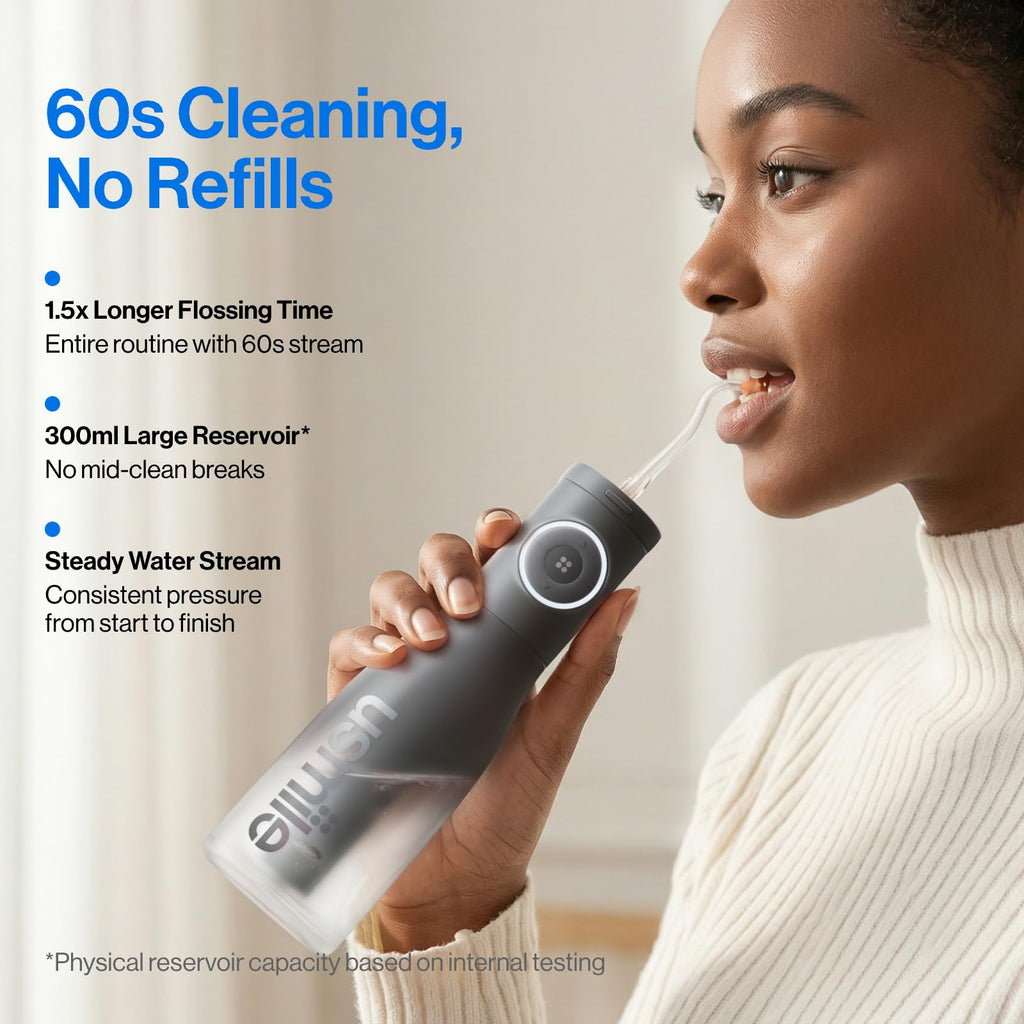 usmile C30 Cordless Water Flosser - 300ml Tank, 5 Levels


