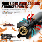 Refillable Windproof Torch Lighter | Safety Lock

