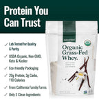 Natural Force Grass Fed Organic Whey Protein – Non-GMO, Lab Tested

