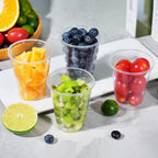 SIUQ Clear Disposable Cups - Crack-Resistant BPA-Free PP

