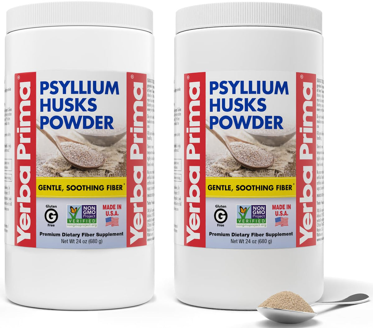 Yerba Prima Psyllium Husk Powder – Unflavored Fiber