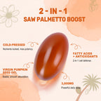 Pumpkin Seed Oil with Saw Palmetto Softgels - Cold-Pressed

