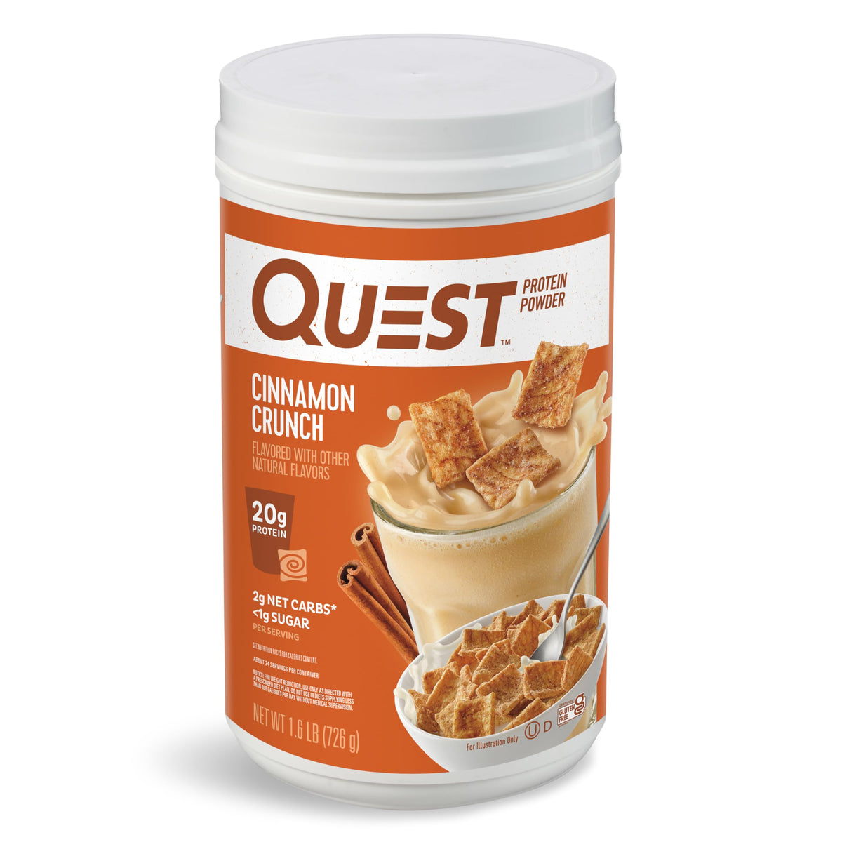 Quest Nutrition Protein Powder - 24g Protein, 3g Net Carbs, Gluten Free