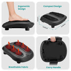 Nekteck Foot Massager with Heat – Shiatsu Kneading

