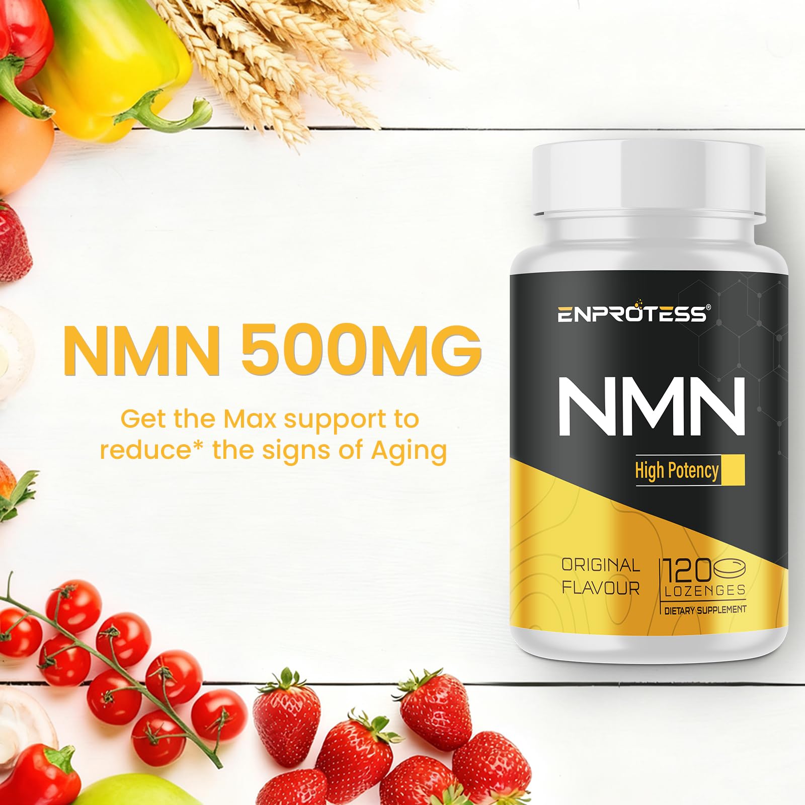 Enprotess Sublingual NMN 500mg Supplement | NAD Support

