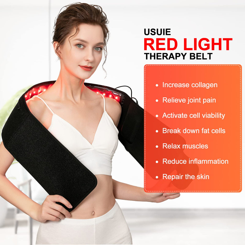 USUIE Red Light Therapy Belt Red & Infrared LED Therapy

