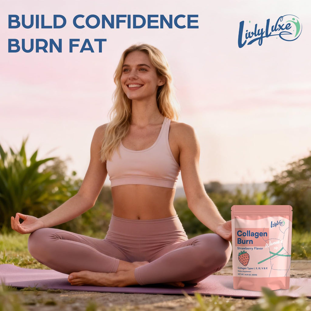 LivLyLuxe Collagen Burn Powder for Women Metabolism Support

