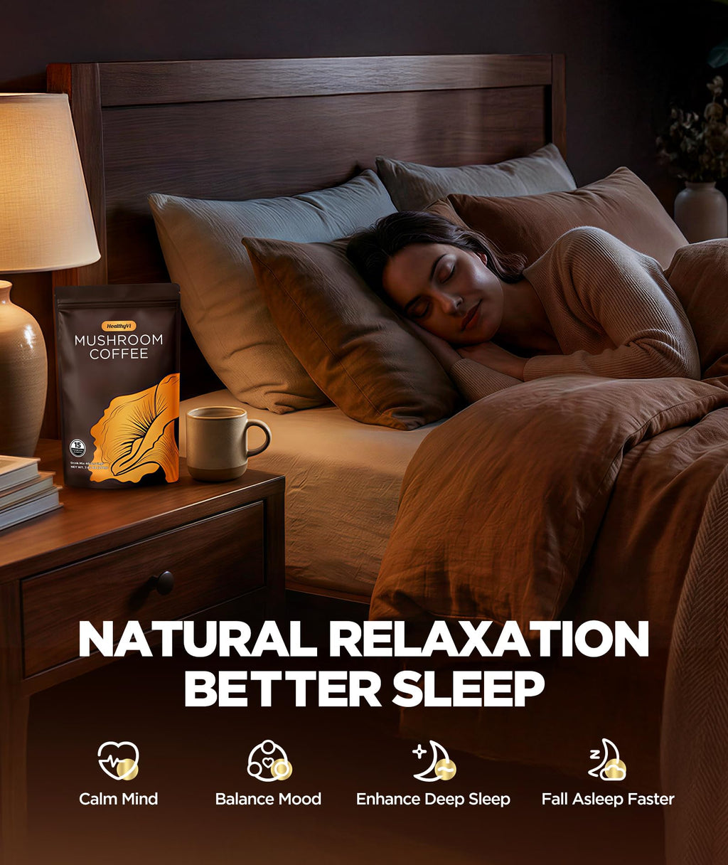 HealthyVi Mushroom Coffee for Focus and Immunity

