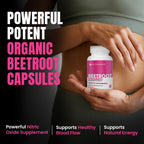 Nutra Wave Organic Beet Root Capsules Non-GMO Vegan


