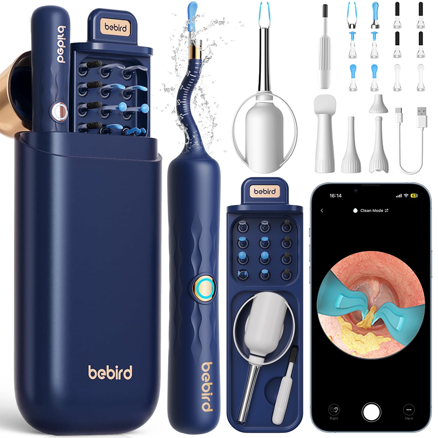Bebird Ear Wax Removal Tool with Camera Otoscope