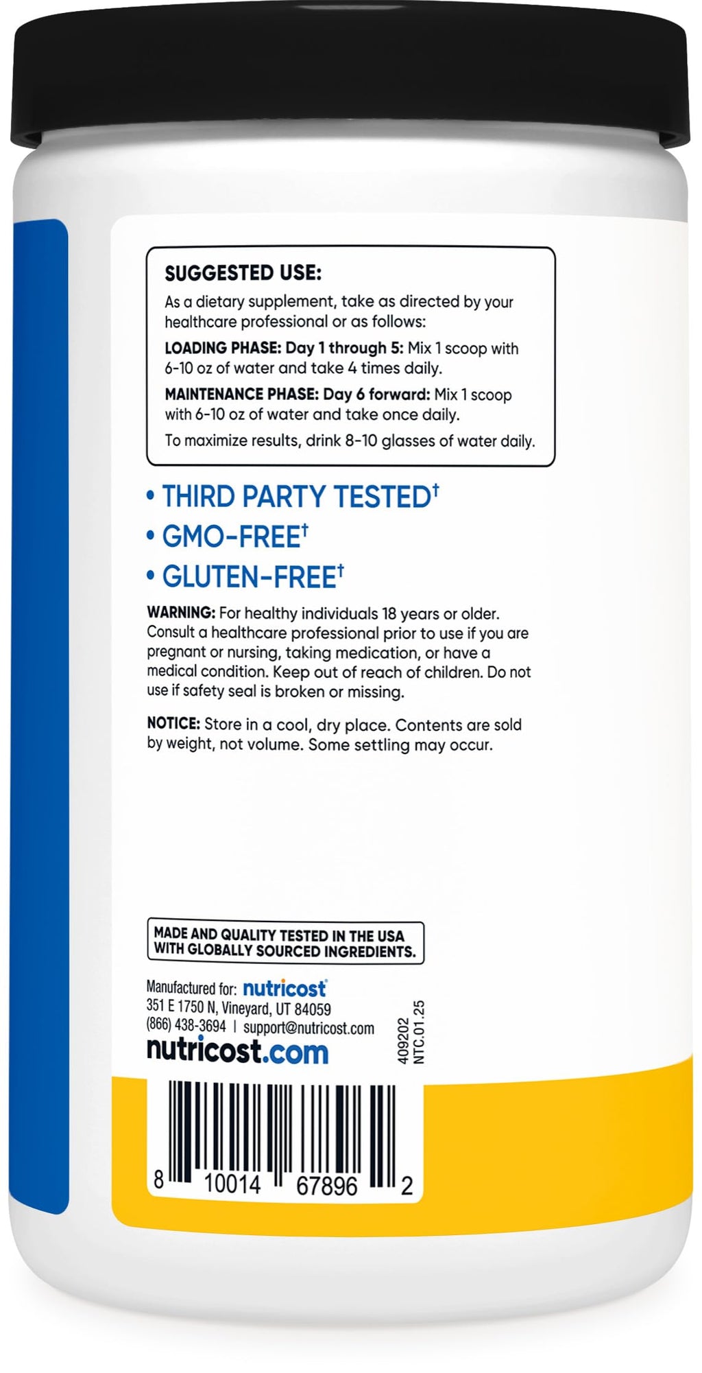 Nutricost Creatine Monohydrate Powder - Micronized

