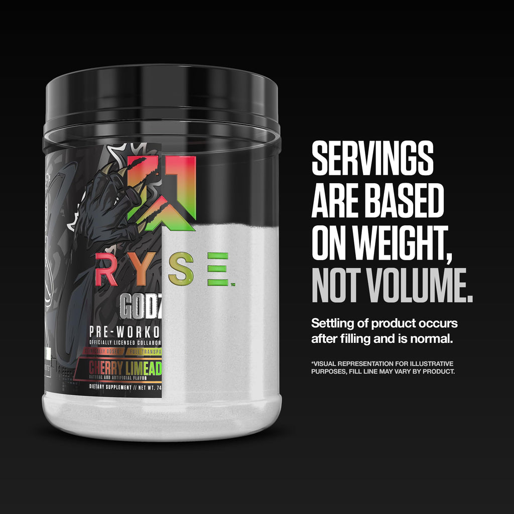 RYSE Godzilla Pre-Workout Powder | High-Stim Formula


